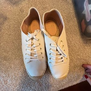 J crew lace up espadrille